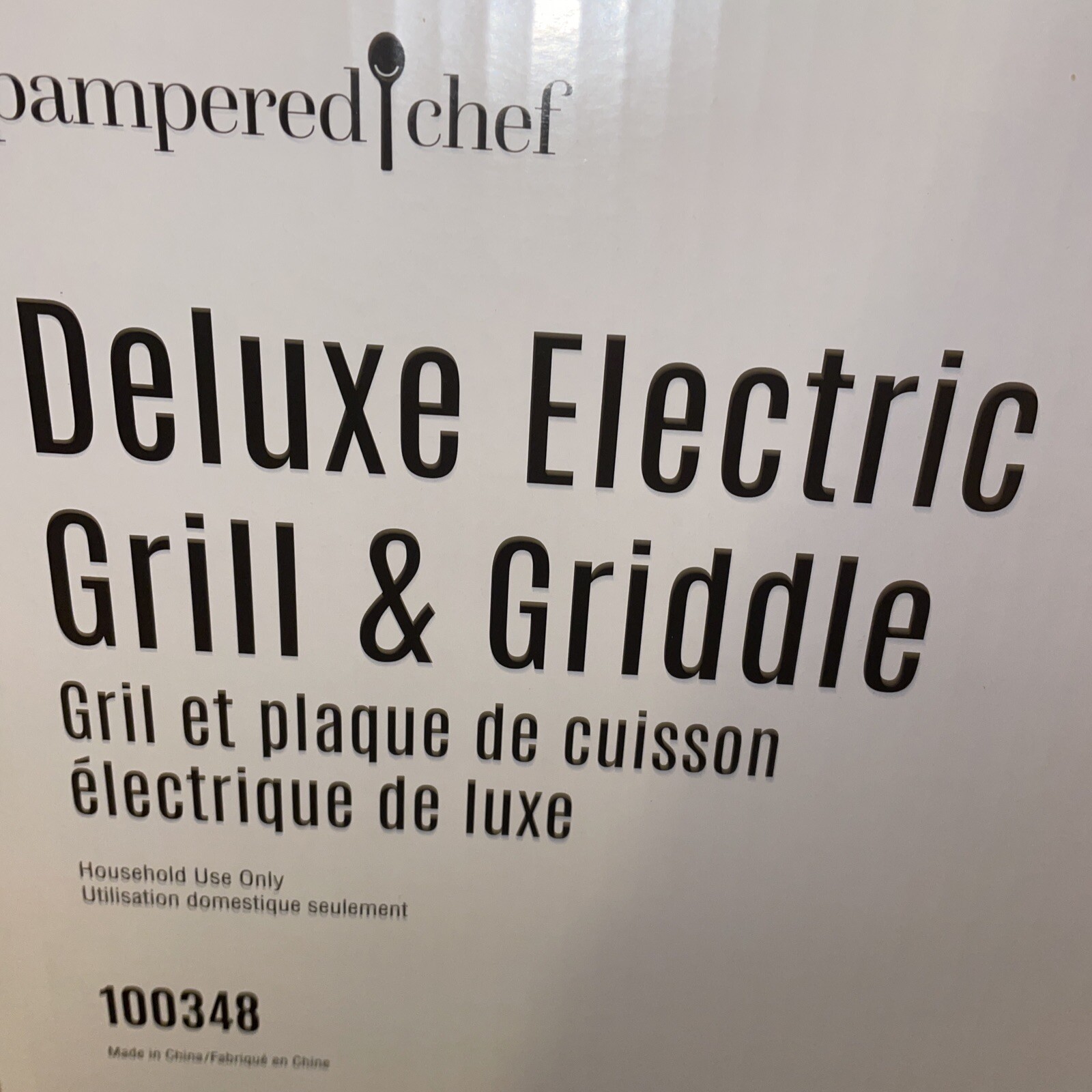 Pampered Chef Deluxe Electric Grill & Griddle 100348