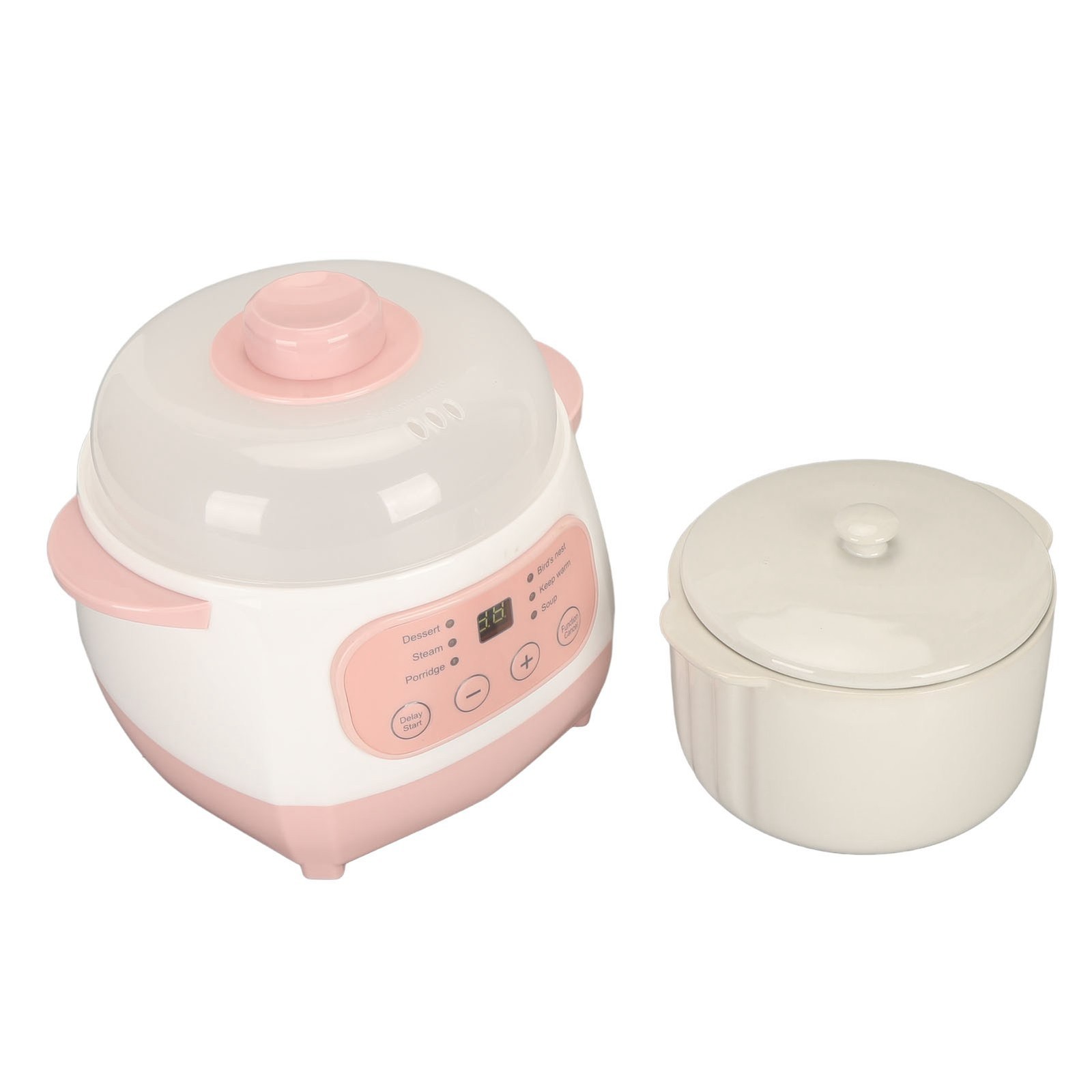 Electric Stew Pot 1L 200W Anti Dry Burn Safe Intelligent Electric Ceramic Cooker