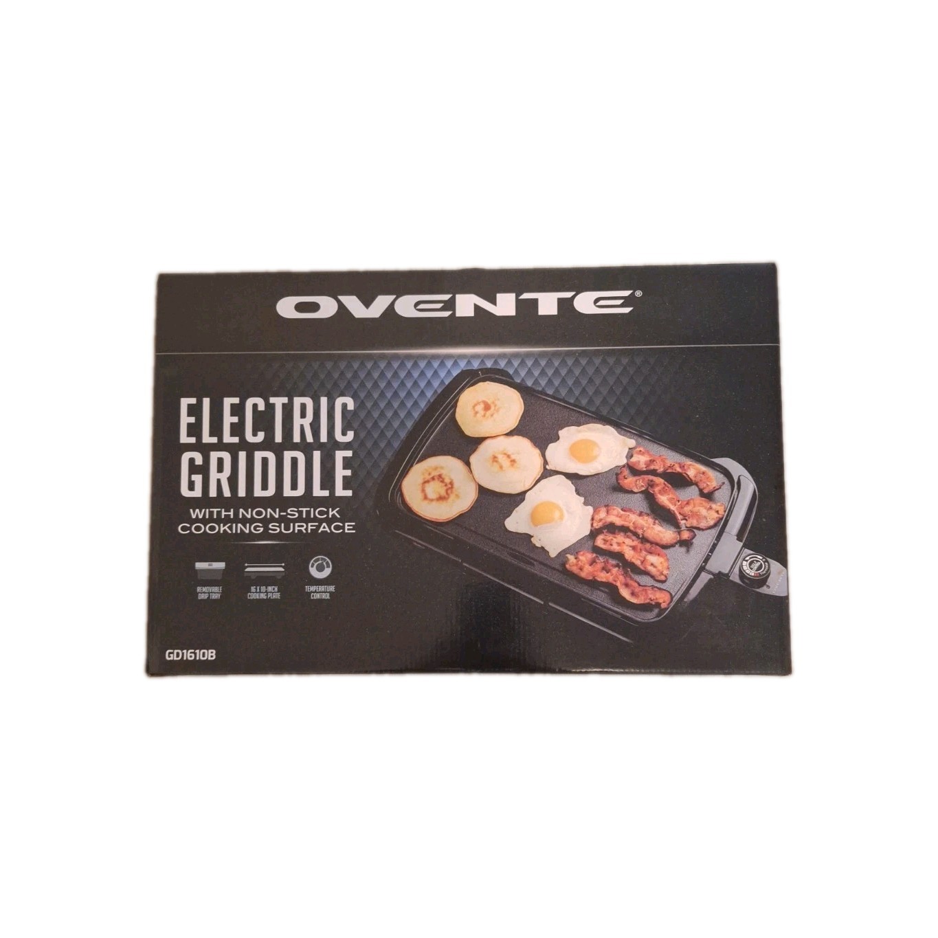 OVENTE Electric Griddle with 16 x 10 Inch Flat Non-Stick Brand New In Box