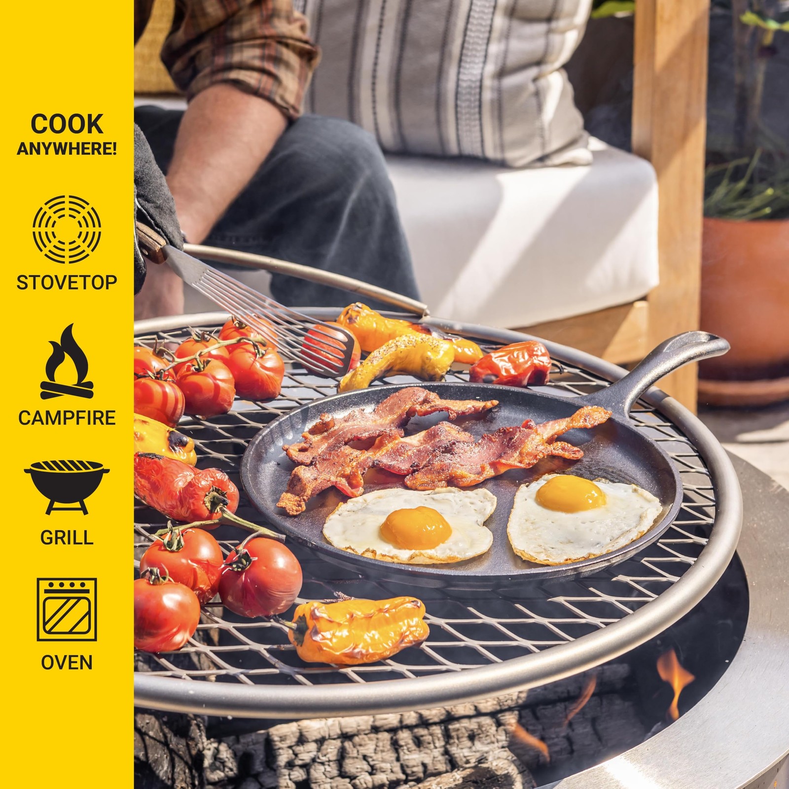 Lodge L9Og3 Cast Iron Round Griddle – In Usa Compatible Stovetop