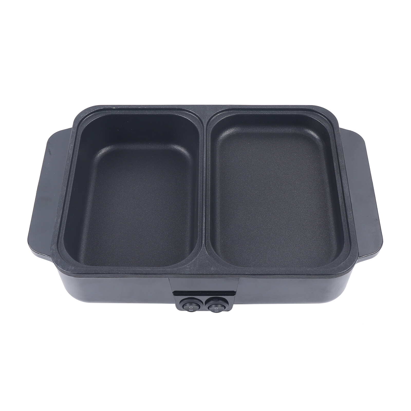 1200W Electric Mini 2-in-1 Hot Pot BBQ Grill Kitchen Smokeless Shabu Cooking Pan