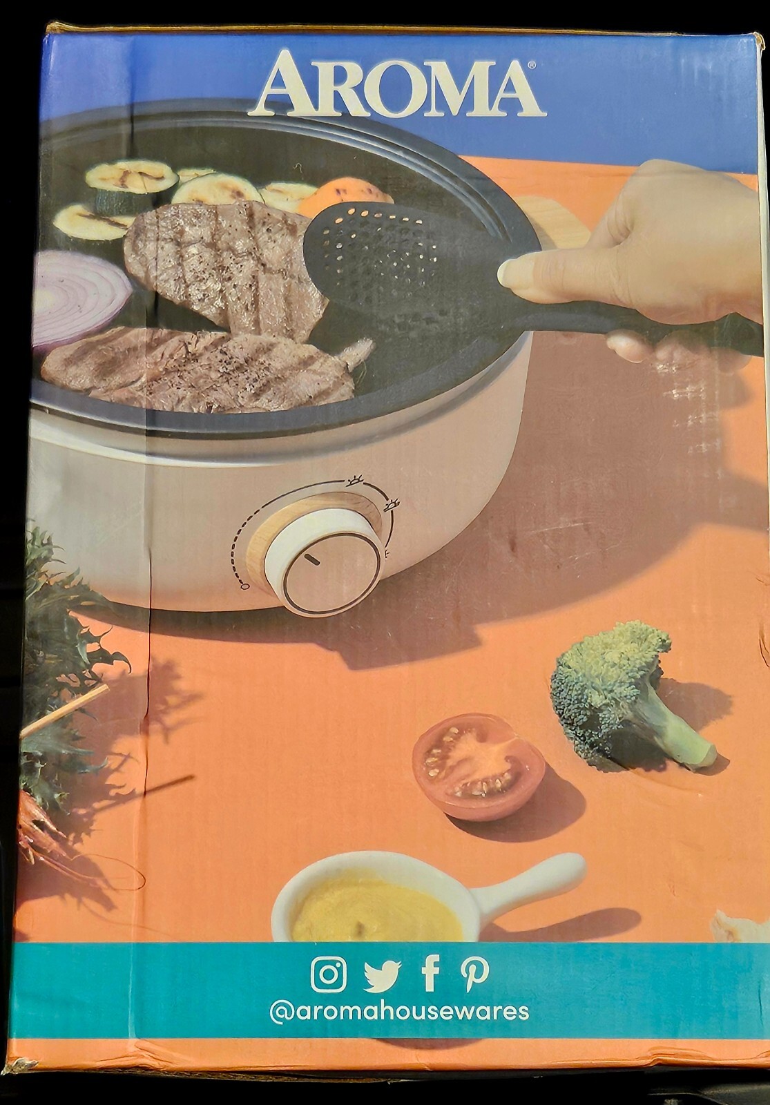 NEW!!! Aroma Whatever Pot with versatile, dual cooking surfaces