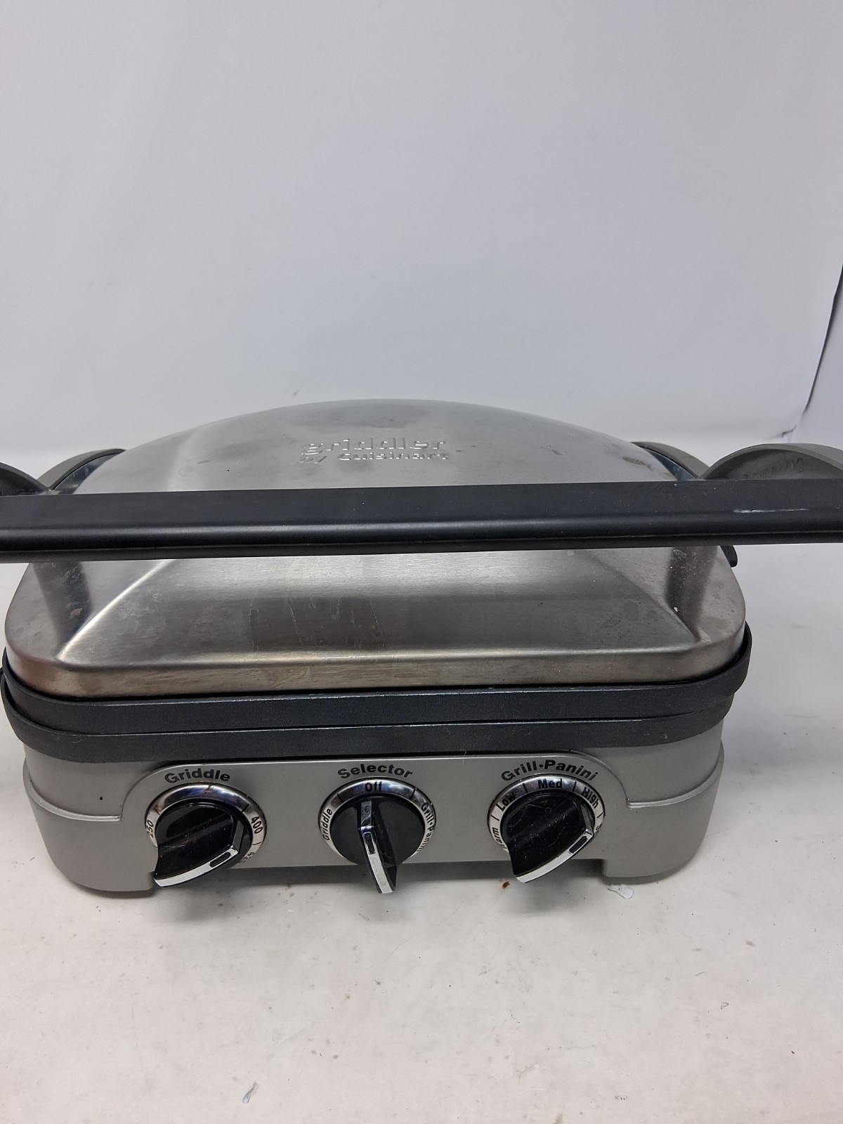 Cuisinart 5-in-1 Griddler Grill Griddle Panini Press, Brushed Stainless Steel