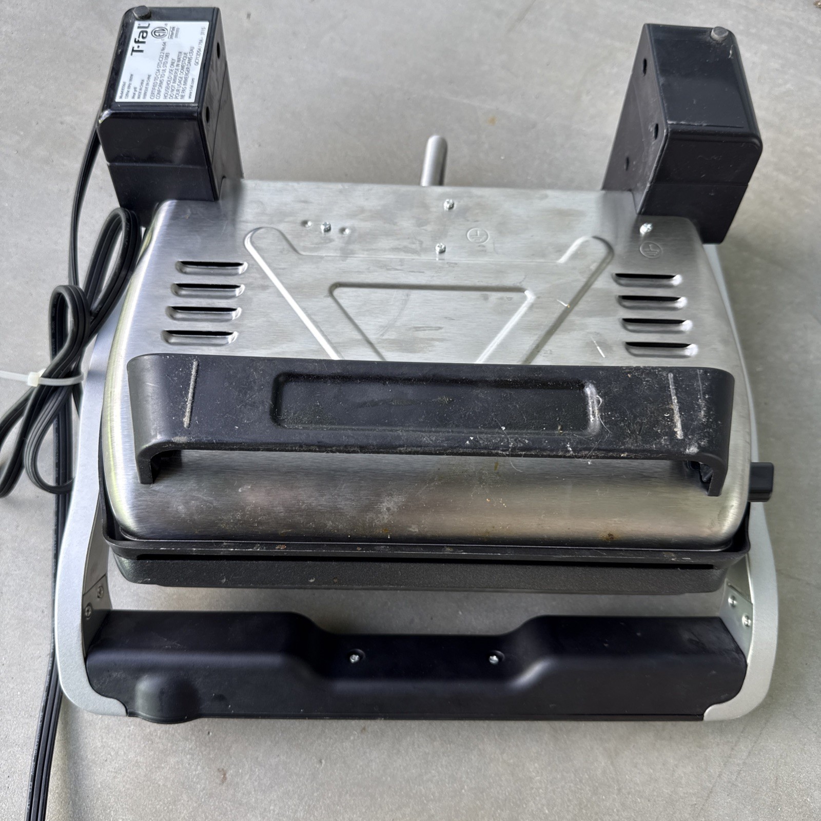 T-Fal OptiGrill 8356s1 Meat Grill Automatic Sensor Panini no drip tray!