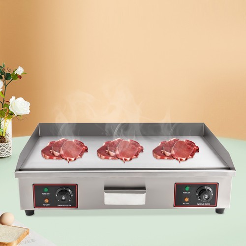 110V 3KW Commercial Restaurant Grill BBQ Flat Top Electric Countertop Griddle