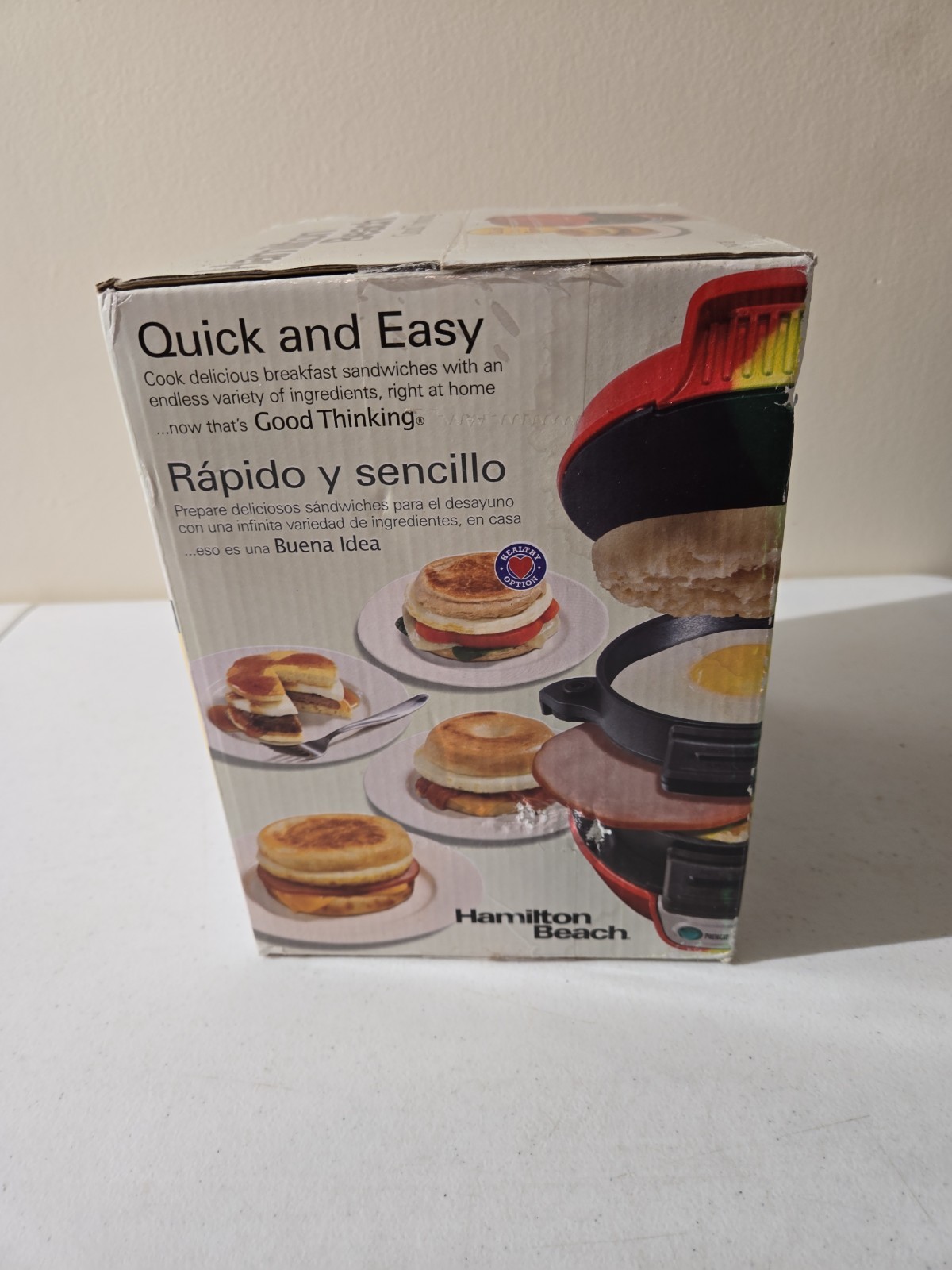 Hamilton Beach Breakfast Sandwich Maker – Black Model # 25477. New