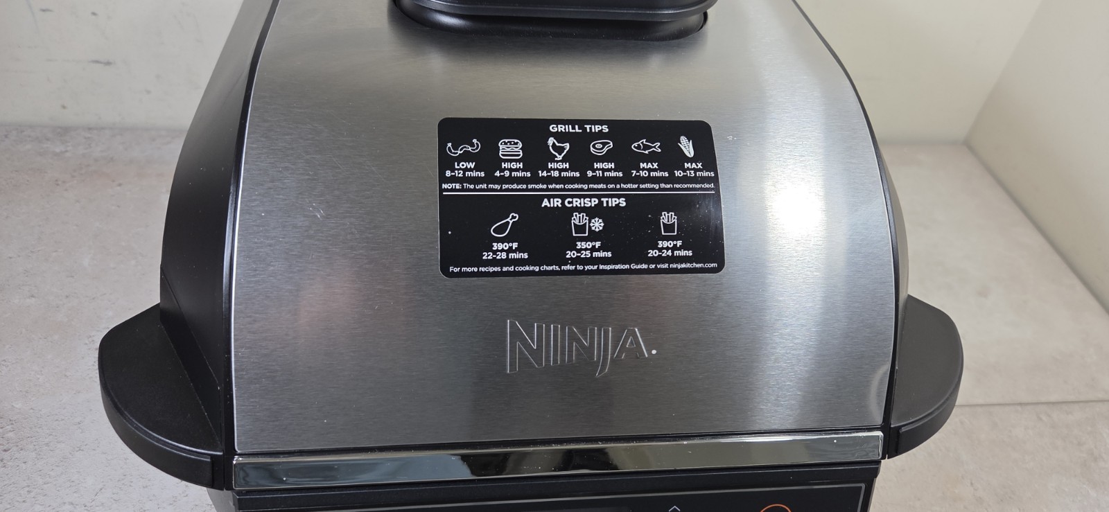 Ninja EG201 Foodi 6-in-1 Indoor Grill with Air Fryer Roast Bake, Broil Dehydrate