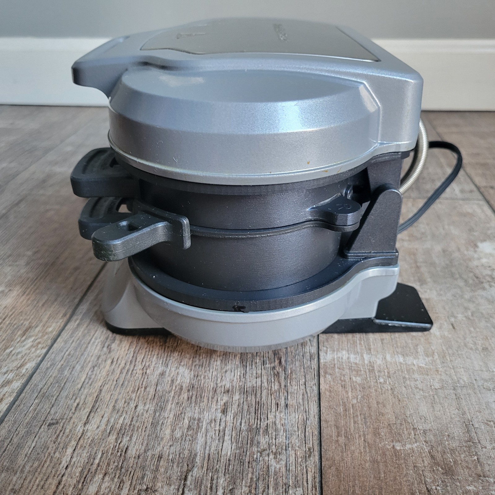 Hamilton Beach Grey Dual Breakfast Sandwich Maker Timer Tested Good ST30