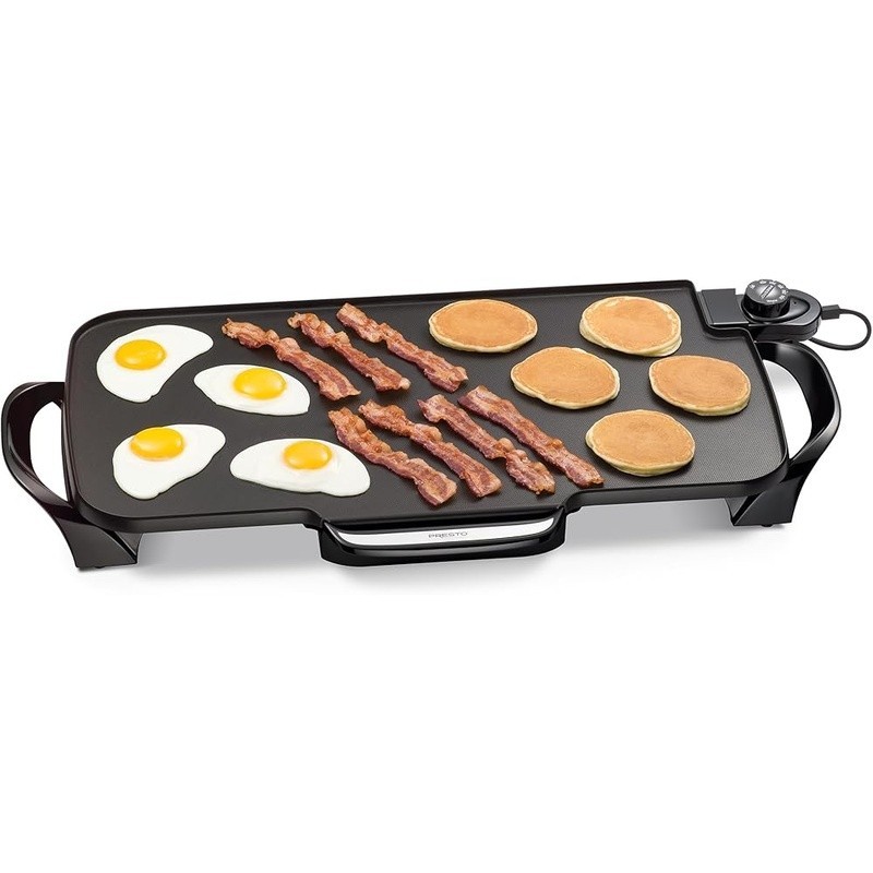 Extra Large Nonstick Electric Griddle W/ Temperature Control Removable Handles