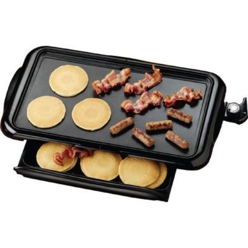 Brentwood TS840 Electric Griddle Non-stick Black 1 Sq. Ft.