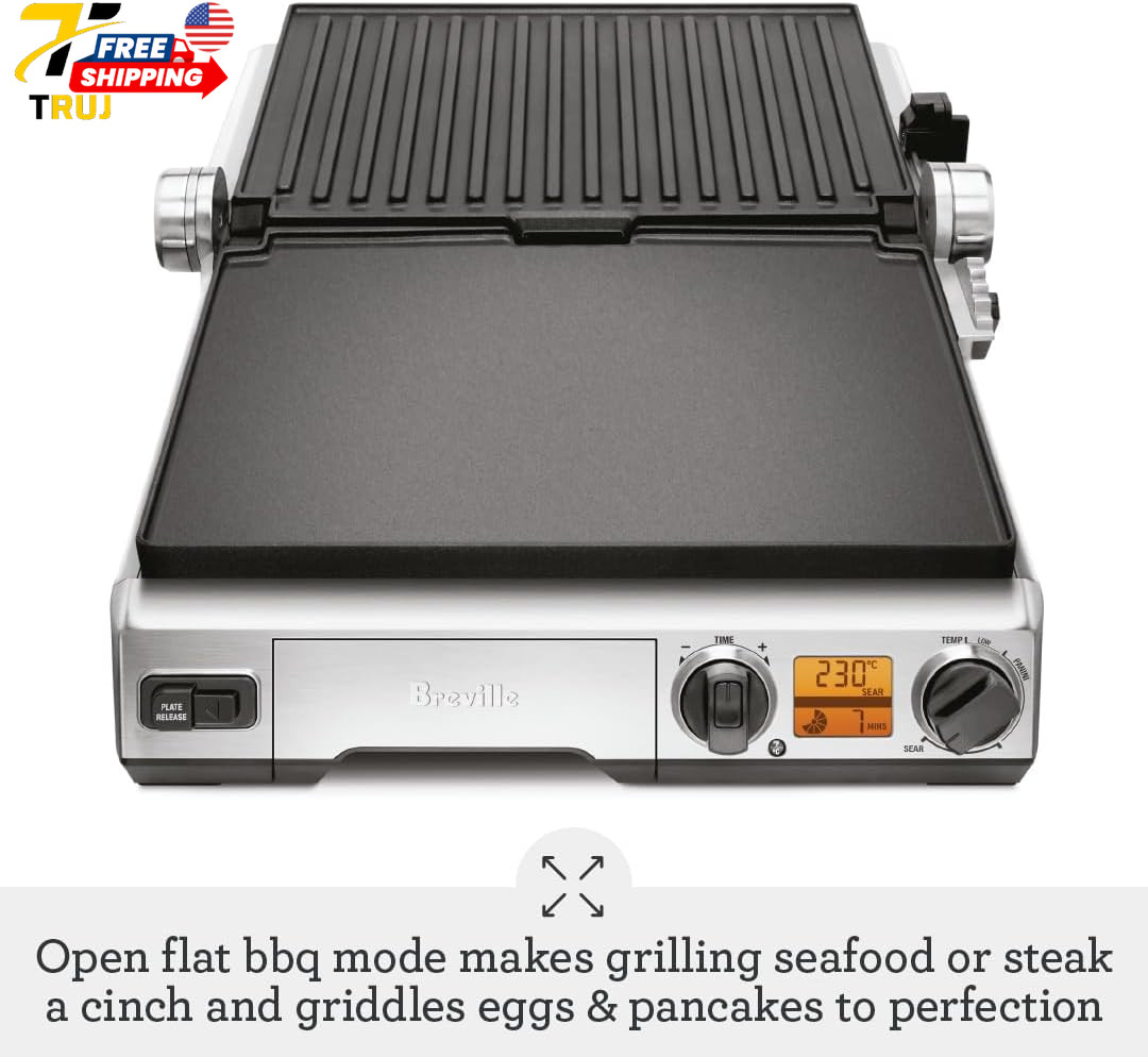 BGR820XL Smart Grill Brushed Stainless Steel NEW FREE SHIPPING IN USA ONLY