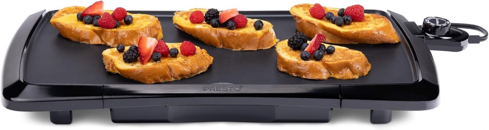 Electric Griddle Nonstick Large Cooking Surface Cool Touch Food Prep