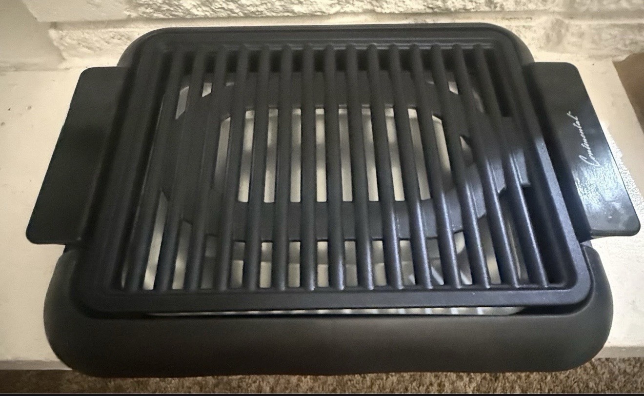Continental Sapphire Dial 1500W Ceramic Nonstick Griddle w/ Temp Control