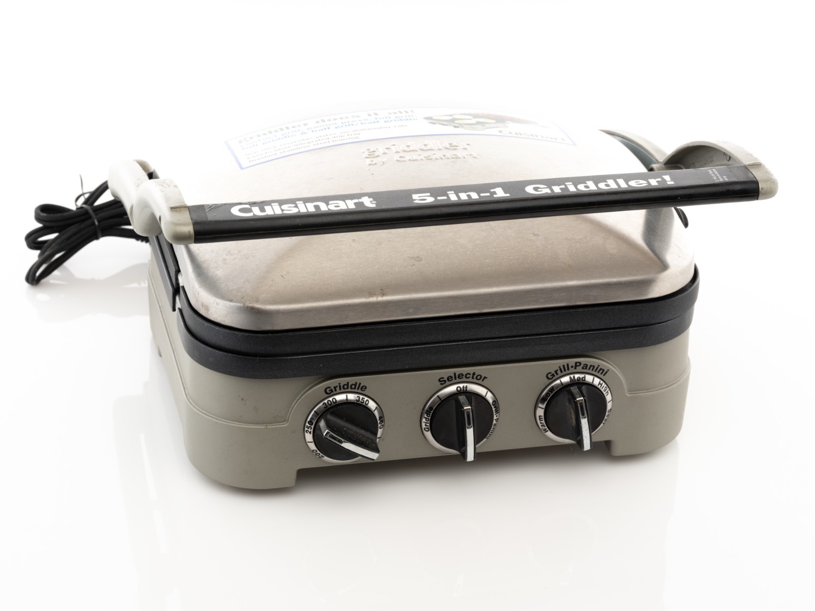 Cuisinart GR-4N 5-in-1 Grill Griddler Panini Maker Set No Original Box