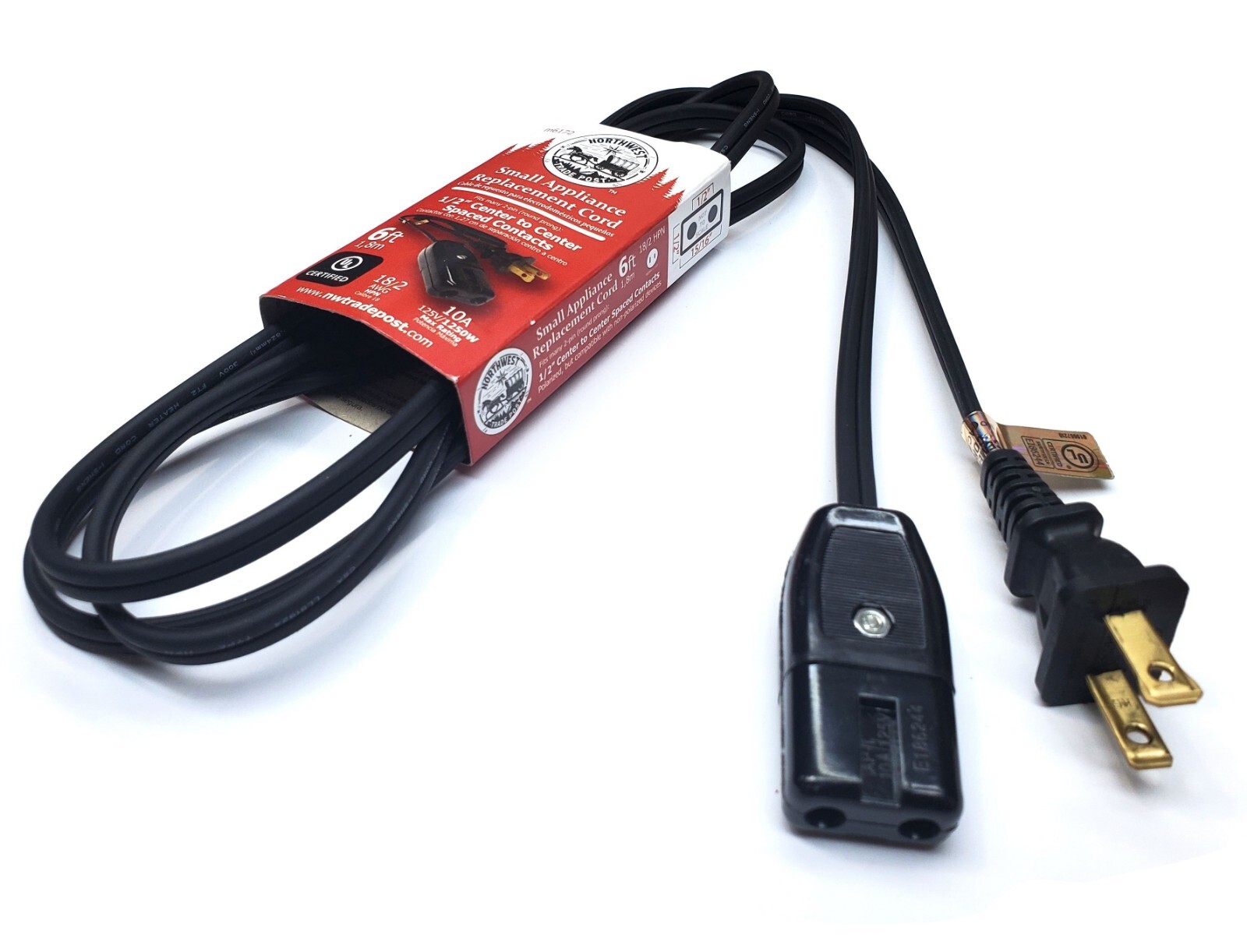 Replacement 6ft Power Cord for Rival Indoor Smokeless Grill Model 5730 5740 5750