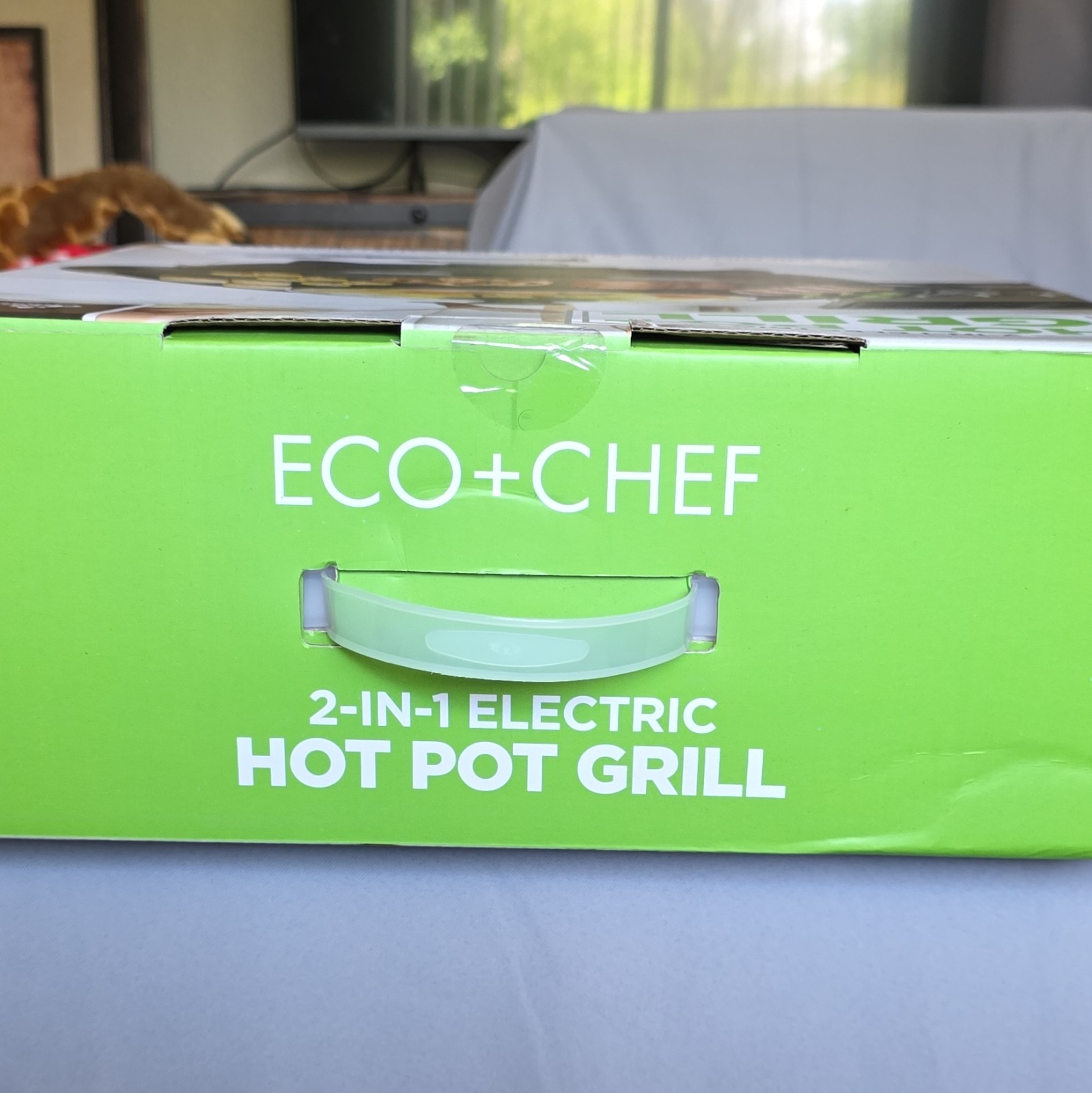 ECO+CHEF 2-in-1 Electric Hot Pot Grill 14in 1500W Smokeless Non-Stick