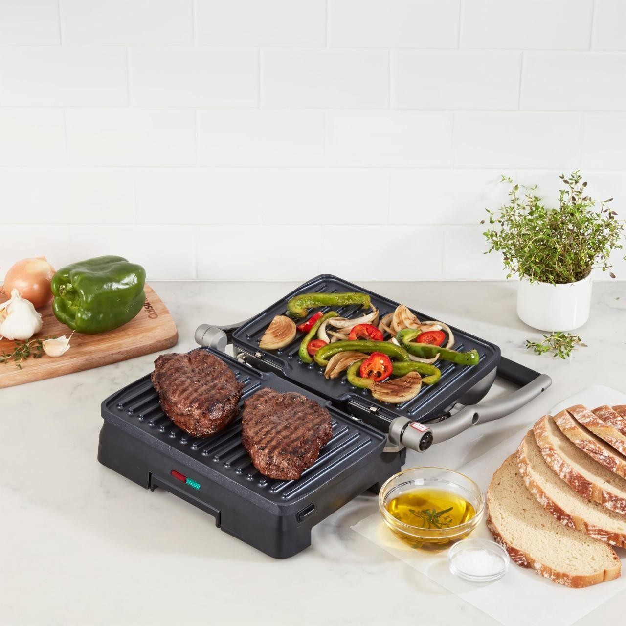 Cuisinart Griddler® Indoor Grill & Panini Press, Dishwasher-Safe Nonstick Cookin