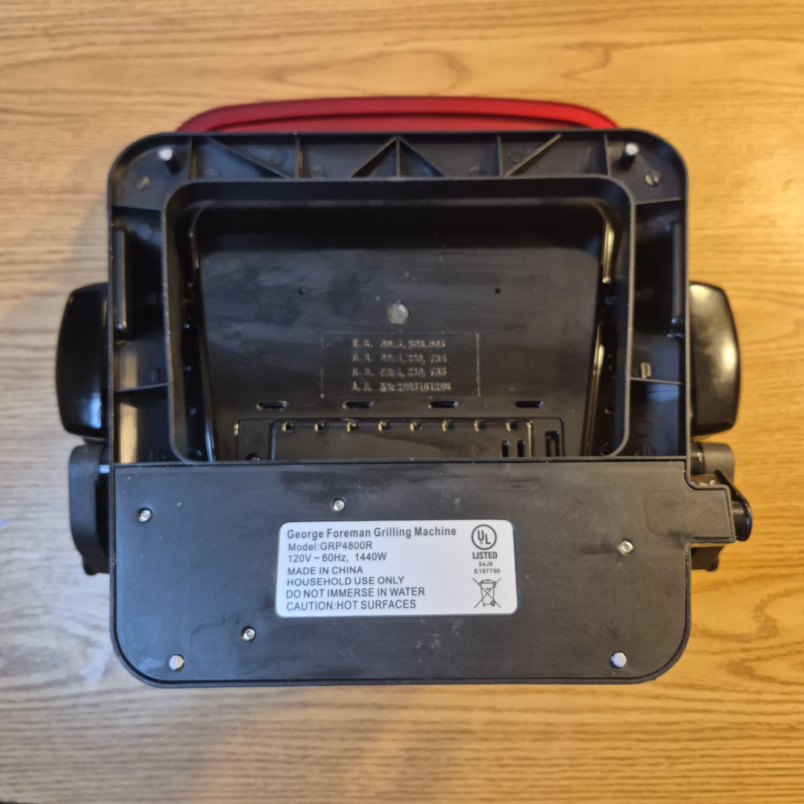 George Foreman Evolve Grilling Machine GRP4800R Red 2 Plates Trays Clean Works