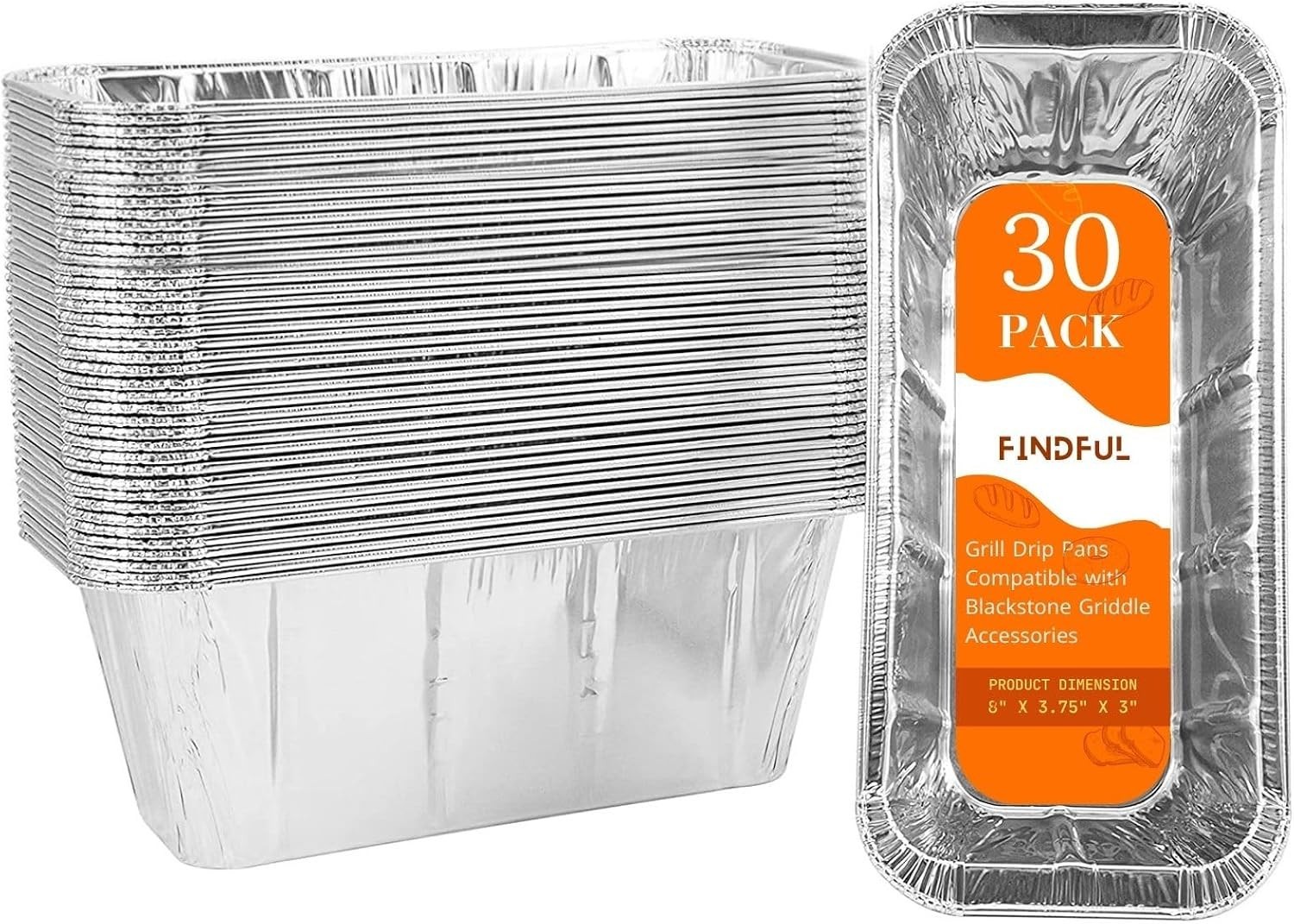 Multi-Functional 30-Pack Grease Cup Liners for 17”-36” Blackstone Griddles