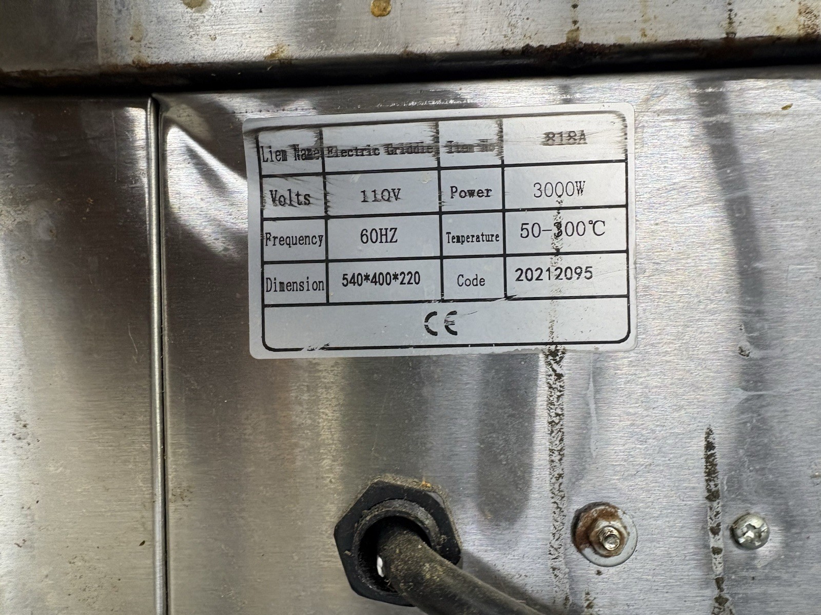VEVOR Electric Flat Top Griddle Stainless Steel Commercial Countertop Used