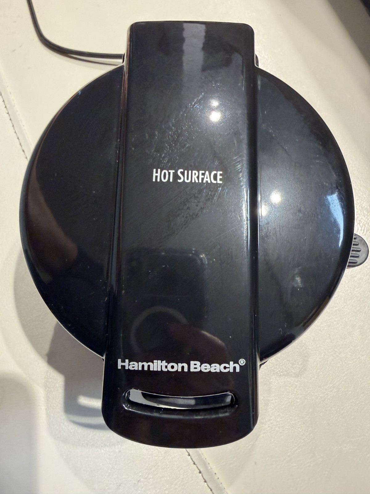 Hamilton Beach Breakfast Sandwich Maker Black Compact Electric Cooker