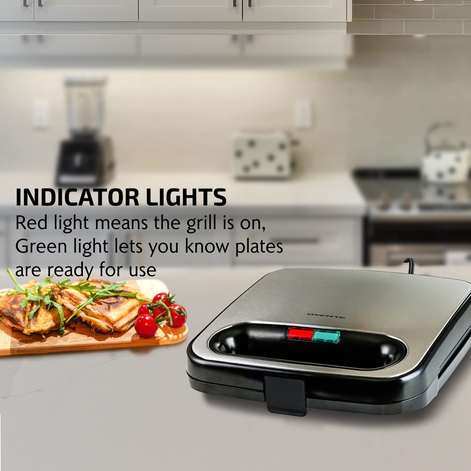 Parrilla eléctrica sellada para hacer sándwiches y cocinar el desayuno