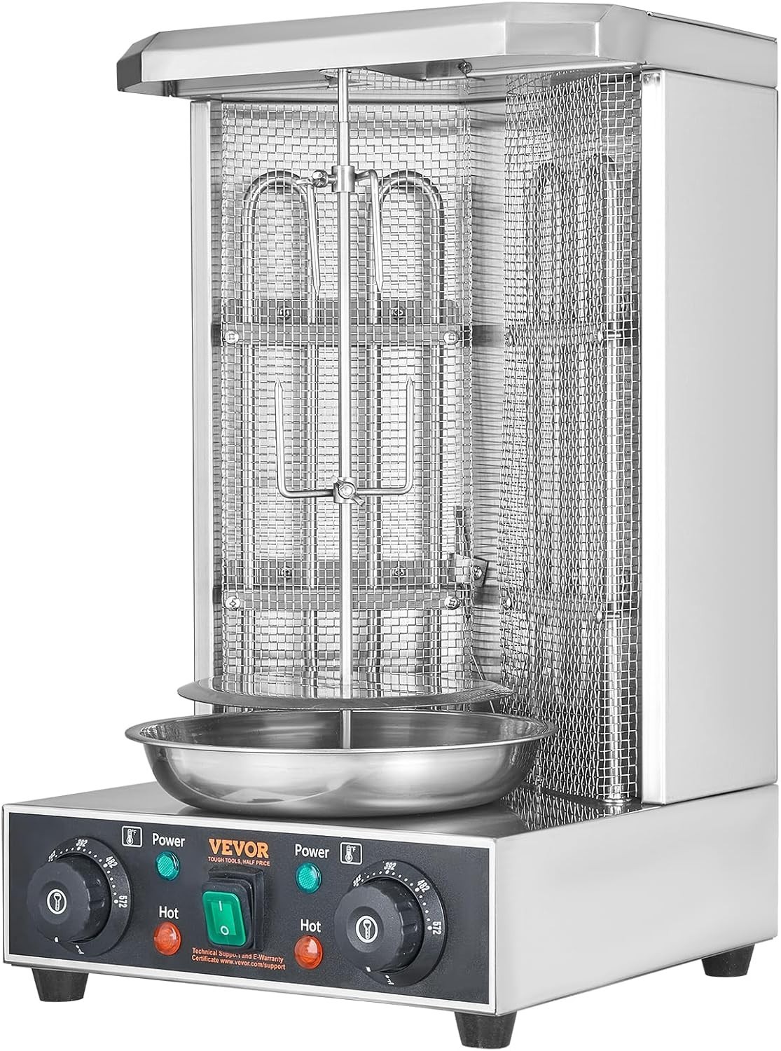 Shawarma Grill Machine, 122°F-572°F, 13Lbs Capacity, Chicken Shawarma Cooker,