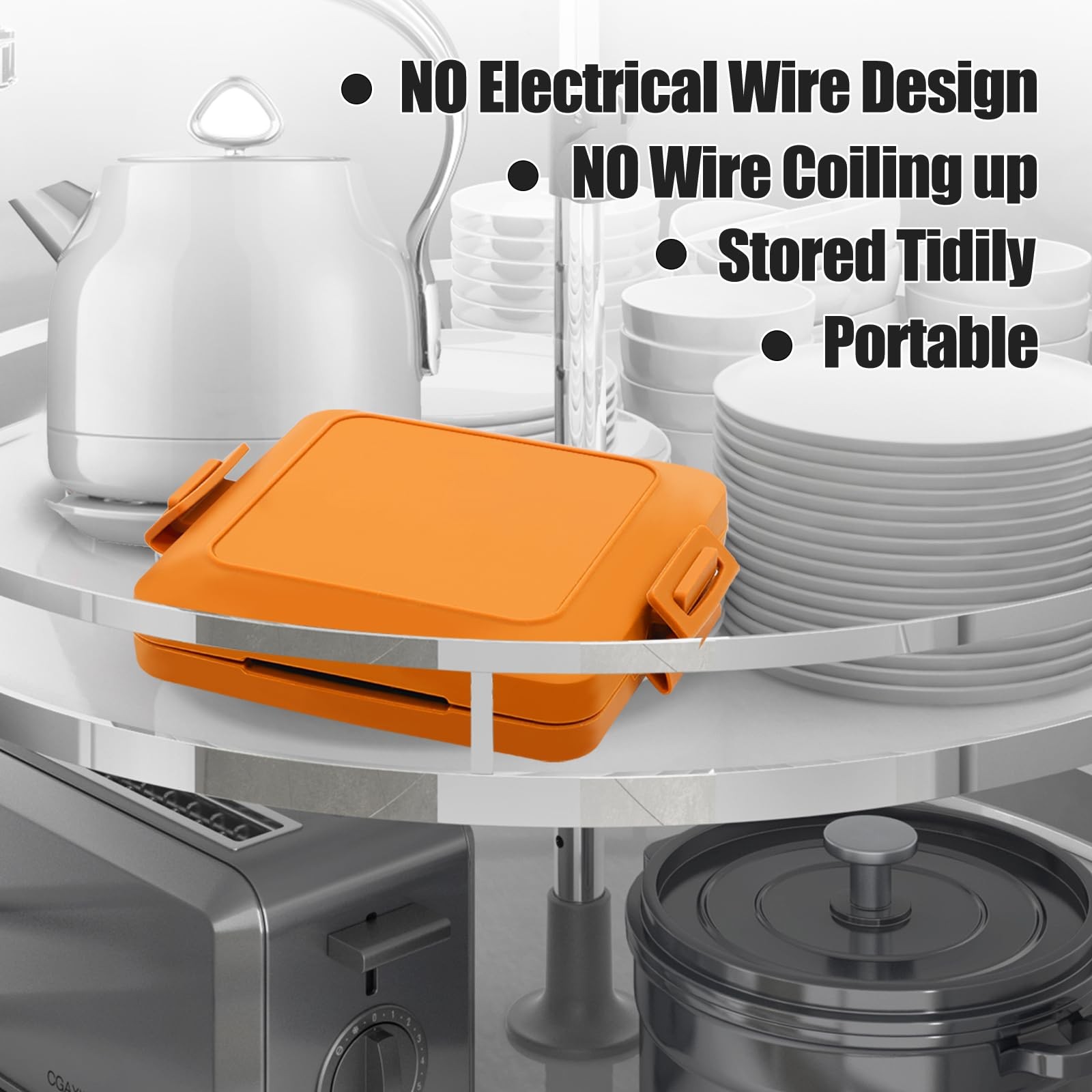 Toaster,Microwave Toaster, Sandwich Maker, Panini Maker, Dishwasher Safe,NO E…