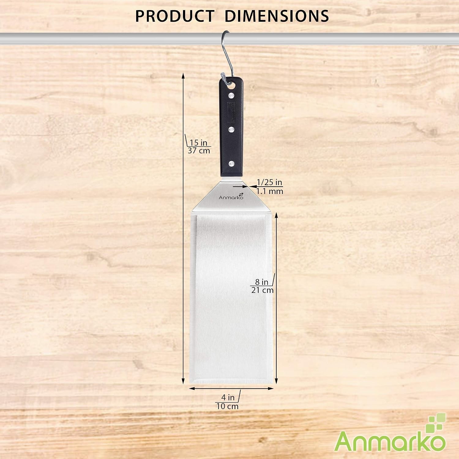 Turner 4×8 Stainless Steel Metal Griddle Spatula – Griddle Accessories 4 x 8 in