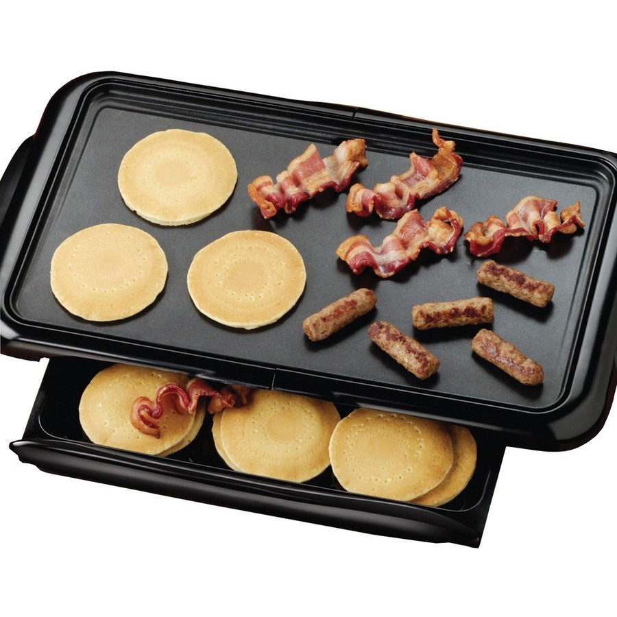 Brentwood TS840 Electric Griddle Non-stick Black 1 Sq. Ft.