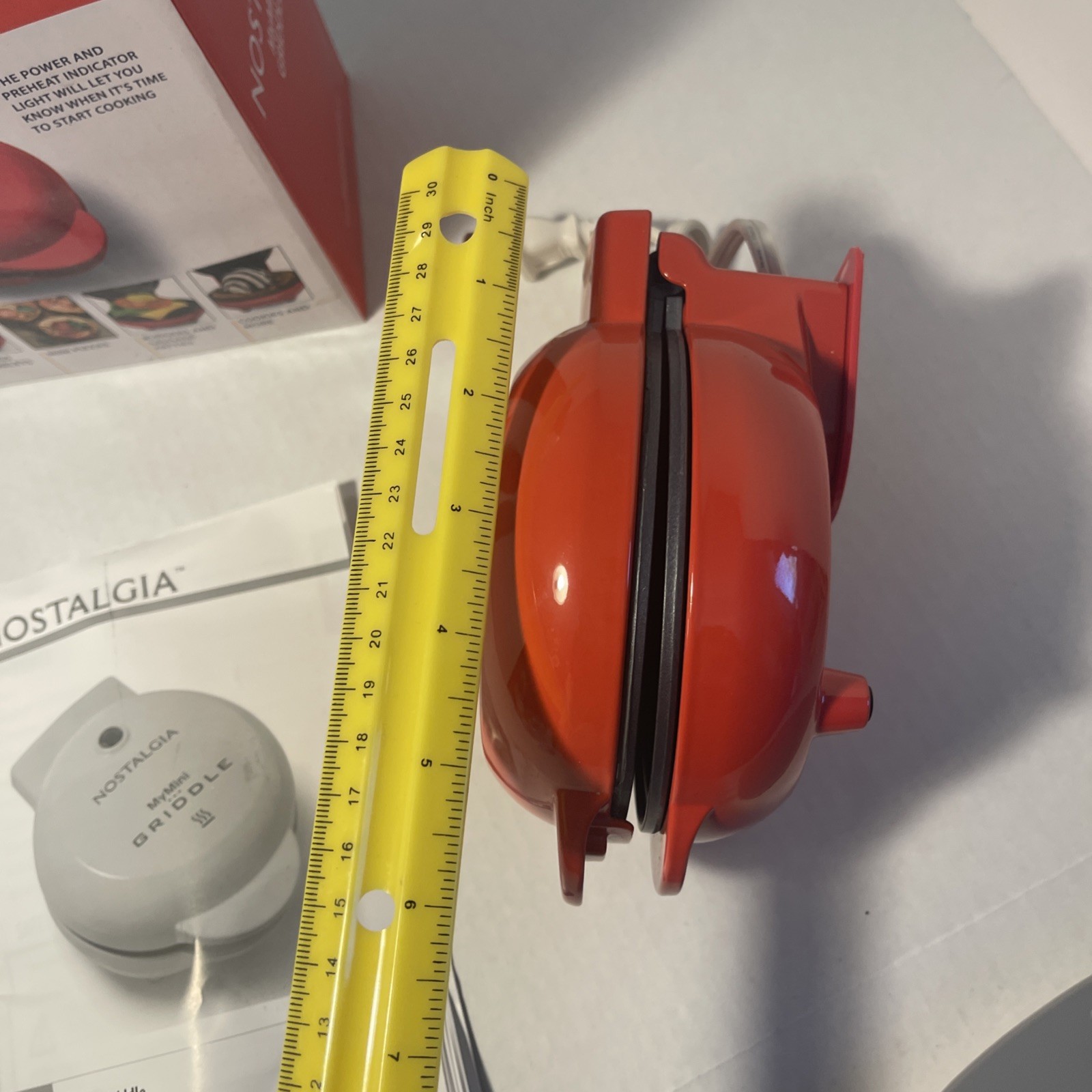Nostalgia My Mini 5″ Non Stick Surface Griddle-Burgers Pancakes Cookies Eggs New