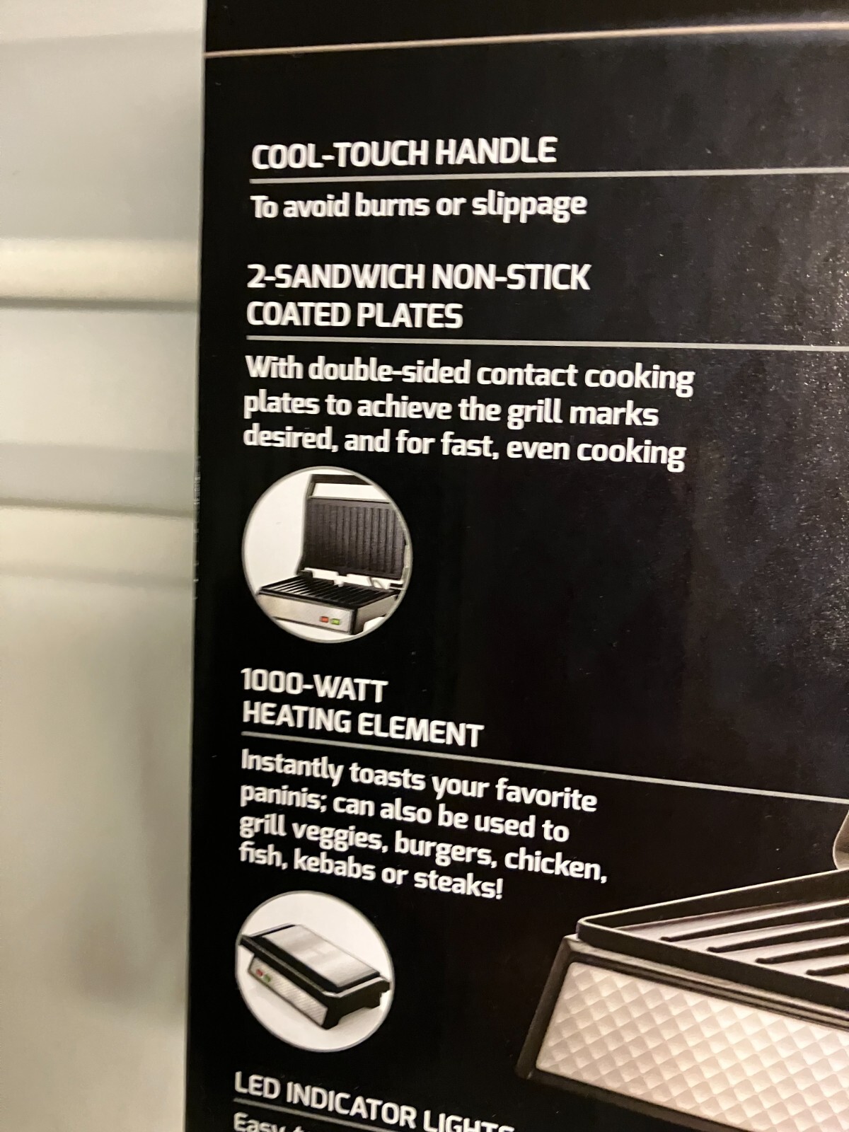 OVENTE Electric Panini Countertop Non-Stick Grill GP0540BR BNIB
