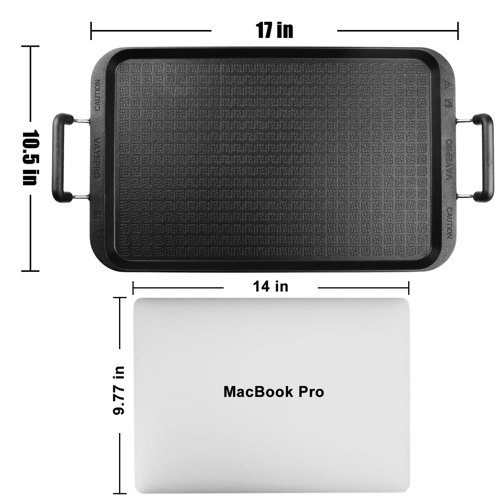 Stove Top Flat Griddle, 17 Inch 2 Burner Griddle Pan for Stove Top Grill, Alu…
