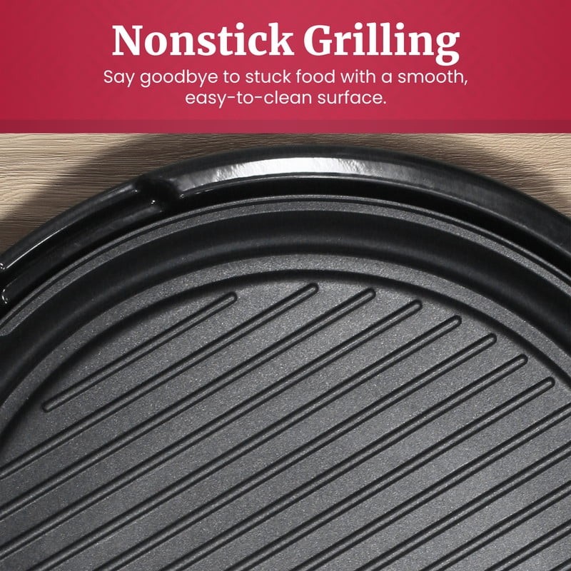 14-inch Electric BBQ Grill with Tempered Glass Lid small rice cooker