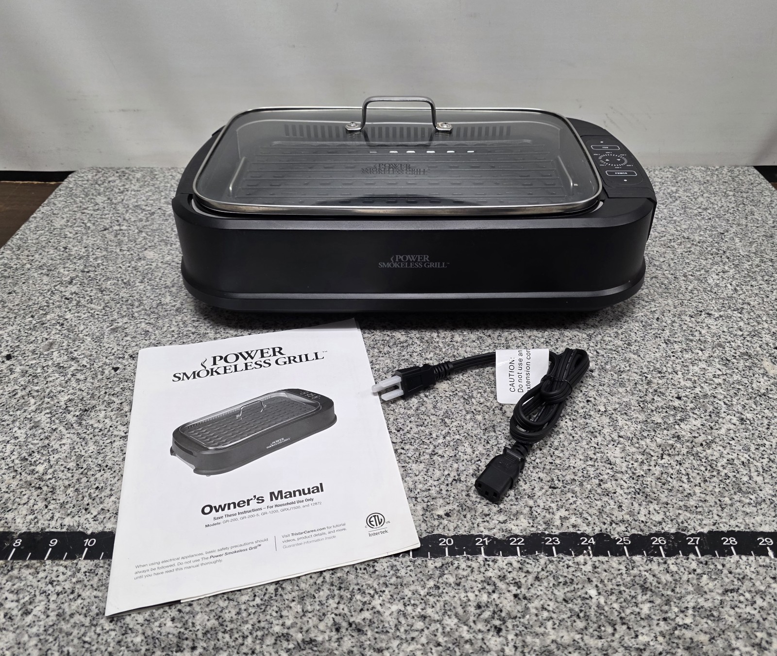 Power Smokeless Grill Model 12872 120V 1500W