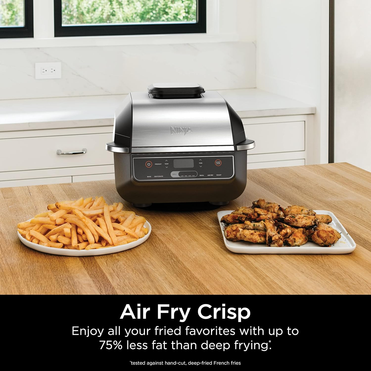 EG201 Foodi 6-In-1 Indoor Grill with Air Fry, Roast, Bake, Broil, & Dehydrate, 2