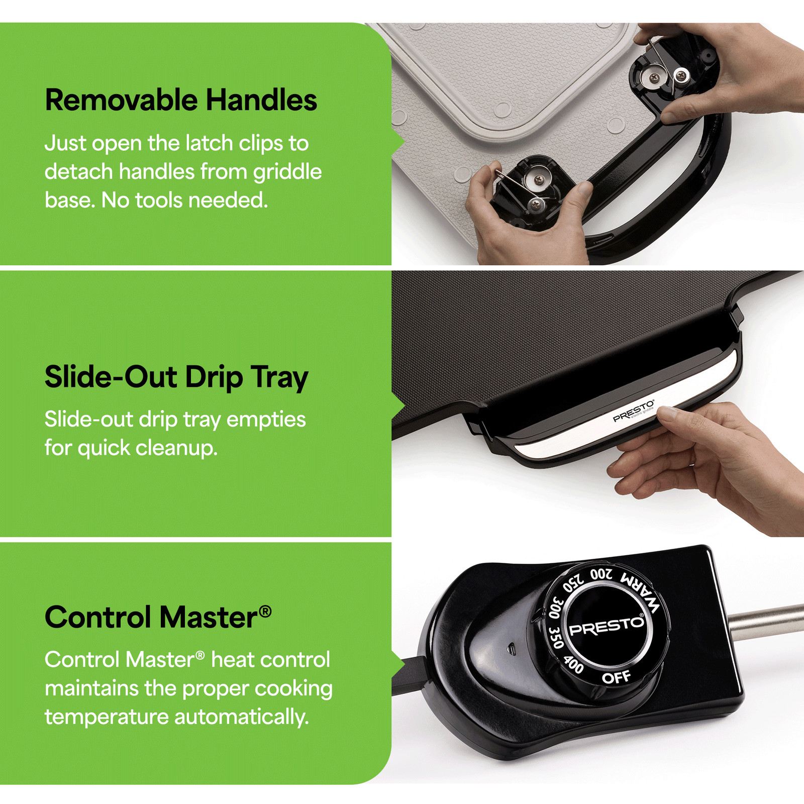 22-inch Electric Griddle with Removable Handles 07062