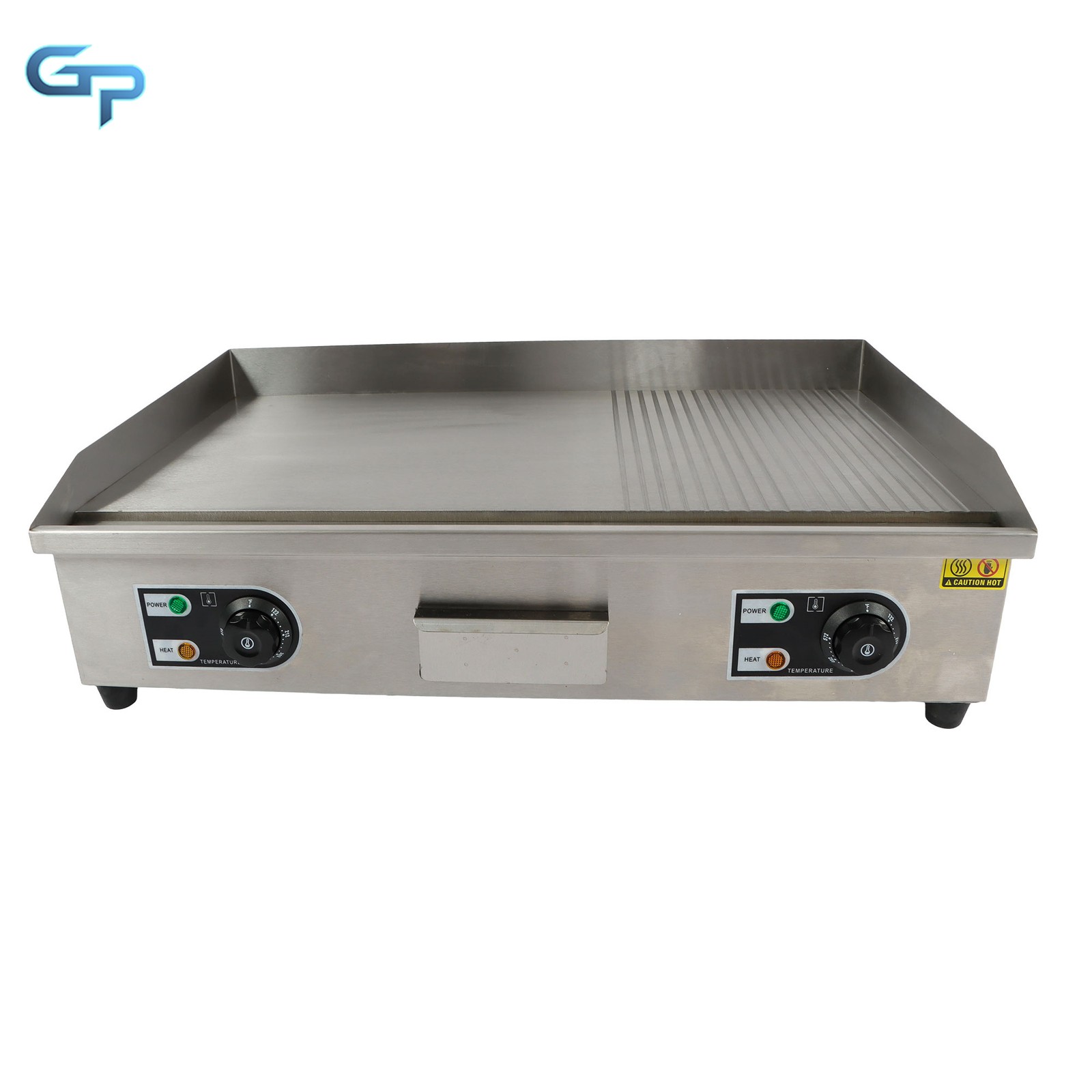30″ 122℉-572℉ Commercial Electric Griddle 3000W Countertop Flat Top Grill