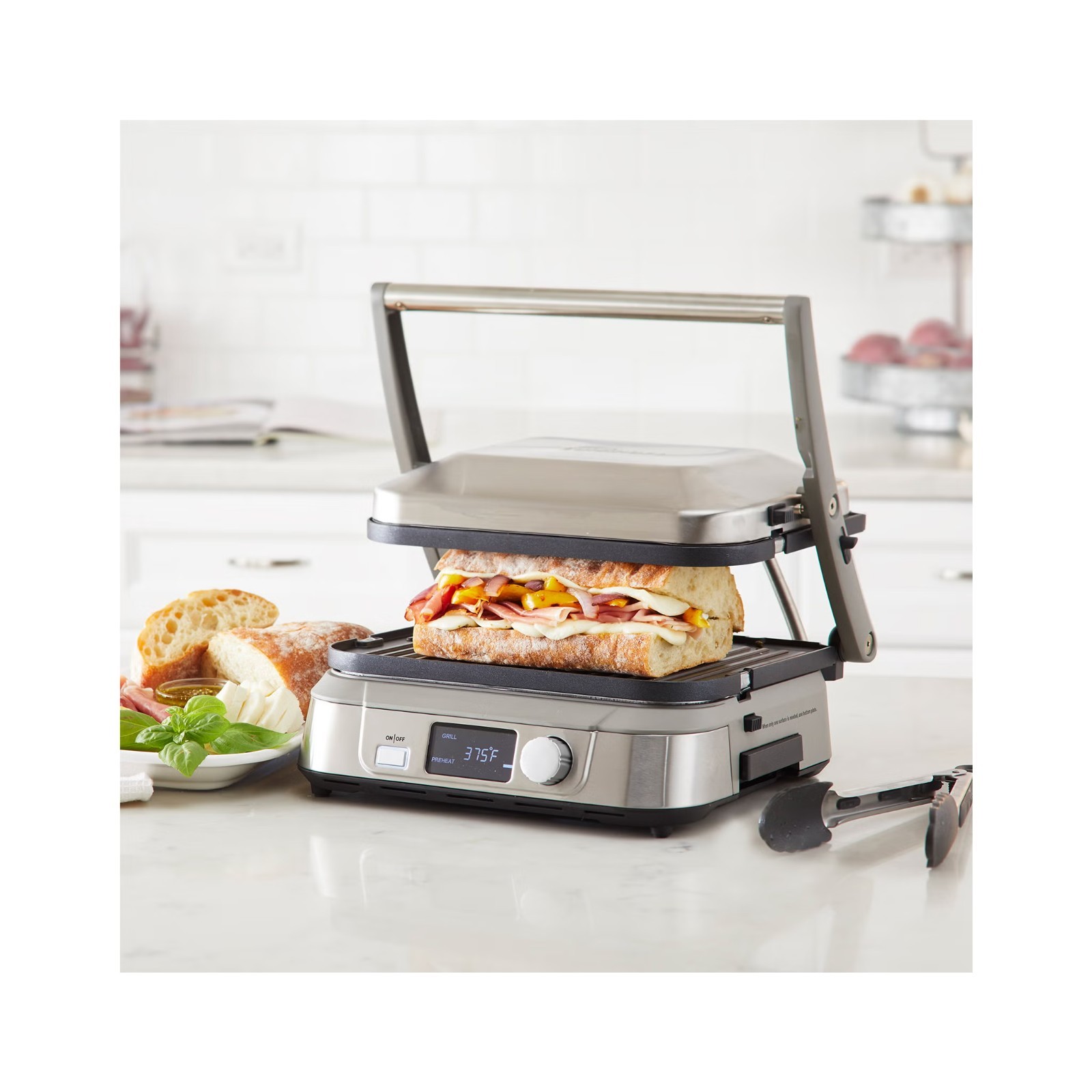 New Cuisinart 5-in-1 Digital Griddler, GRID-5BNASPC 1500W Stainless teel 1987038