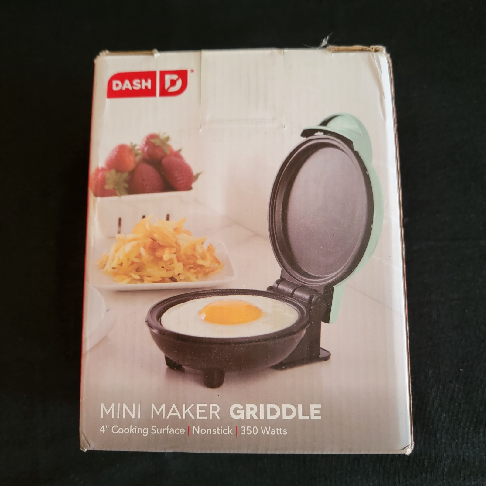 DASH Mini Maker Griddle w/ Non-Stick 4″ Cooking Surface Mint Color – NEW IN BOX