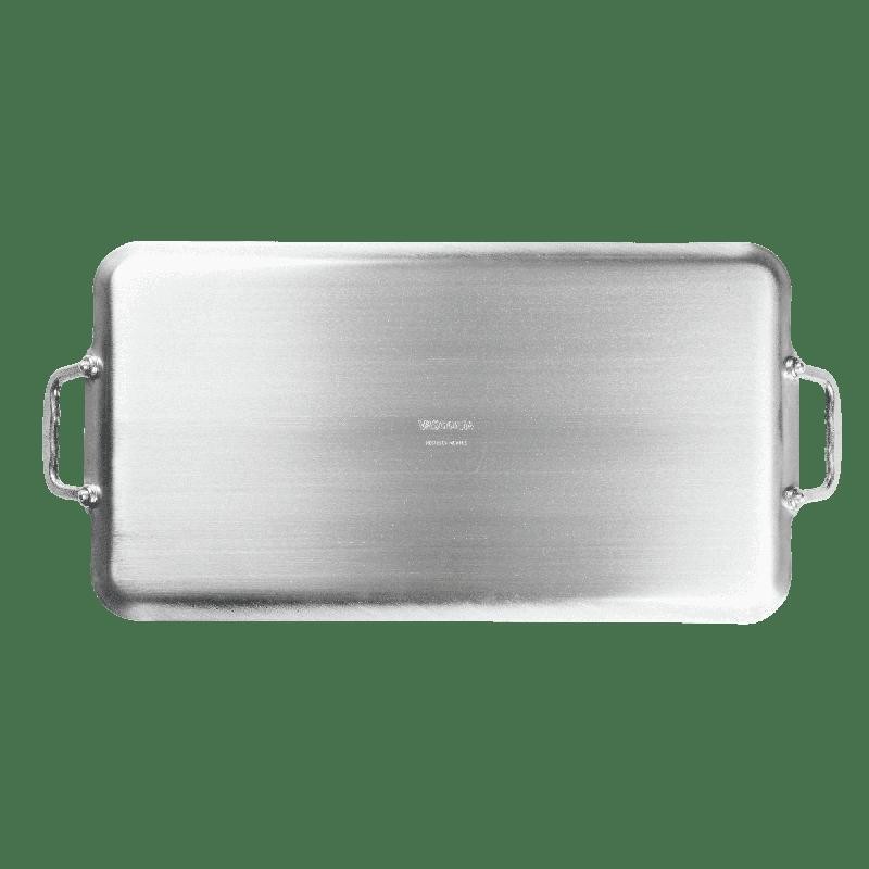 Nonstick Double Burner Griddle Aluminum Dishwasher Oven Safe Cooking Kitchen New