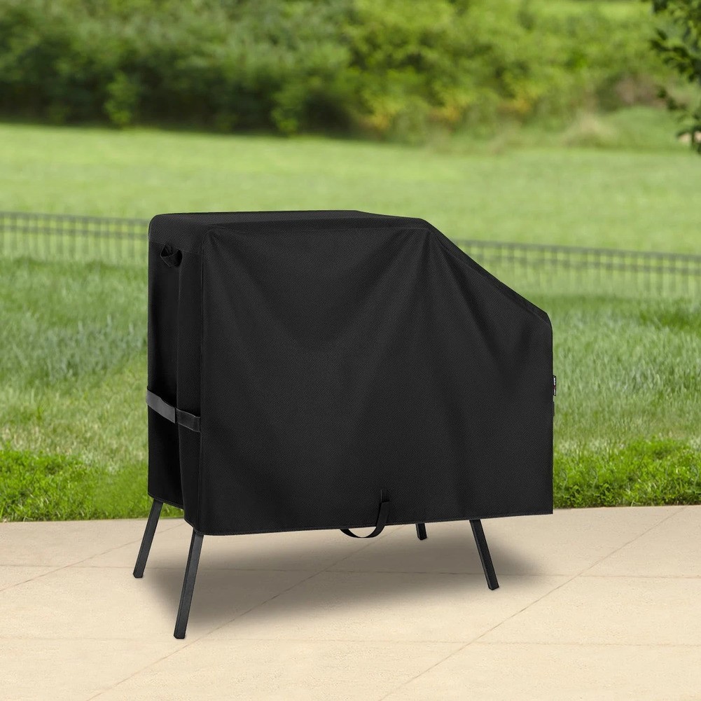 600D Waterproof Grill Cover for Outdoor BBQ with Adjustable Drawcord Strap