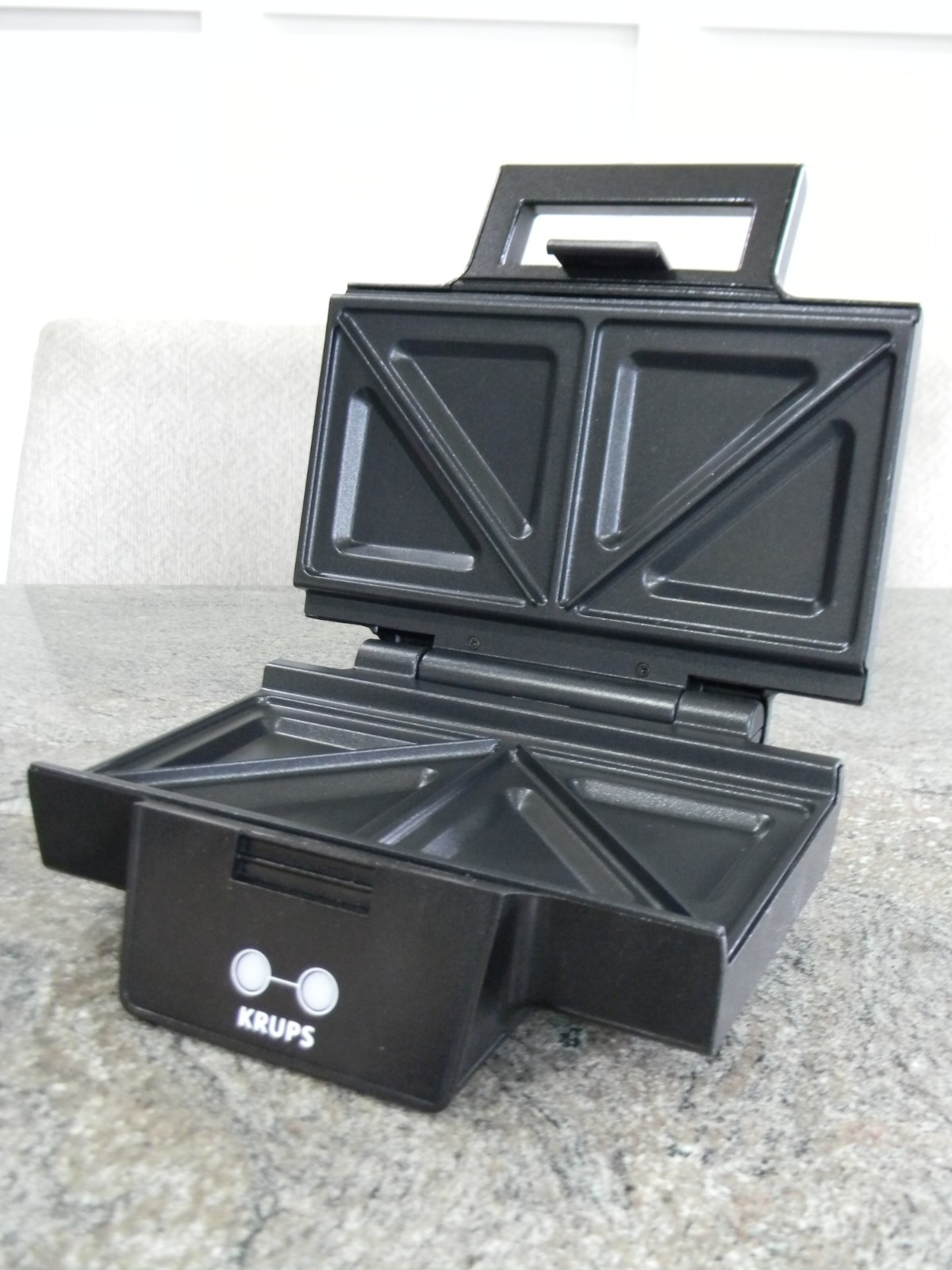 Krups Black FDK1 Sandwich PressMaker Used Very Good Condition – Tested Working