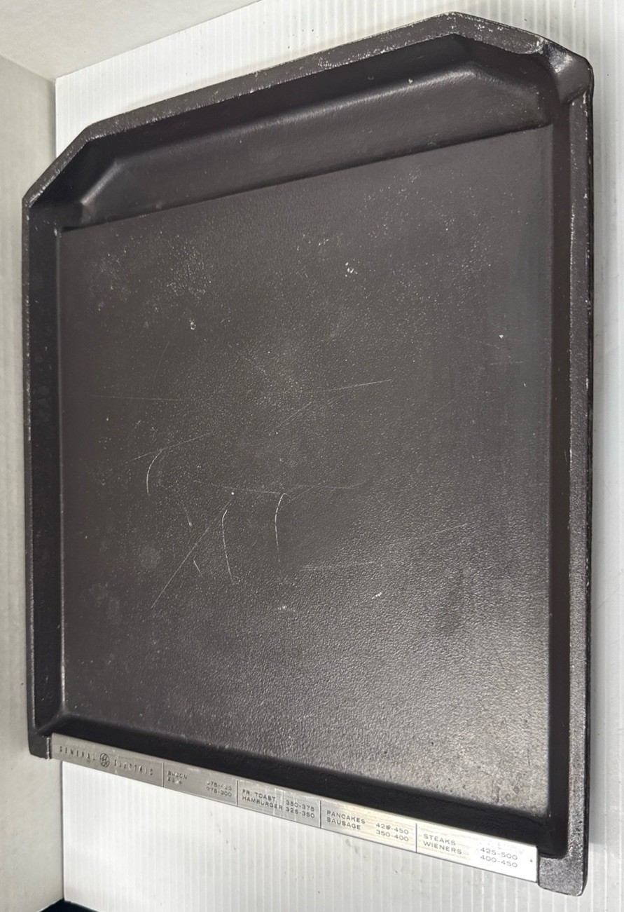 Vintage General Electric Automatic Grill Stove Top Plate Cast Aluminum