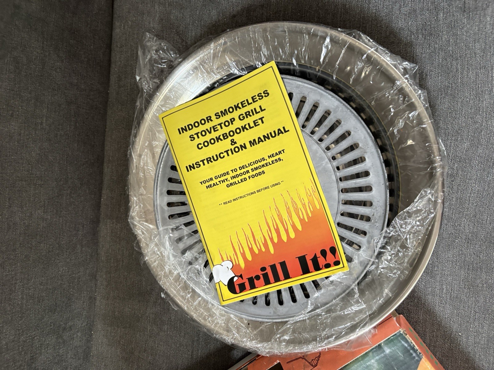 Grill It Professional Model Indoor Smokeless Stove Top Grill 1998 NEW Open Box