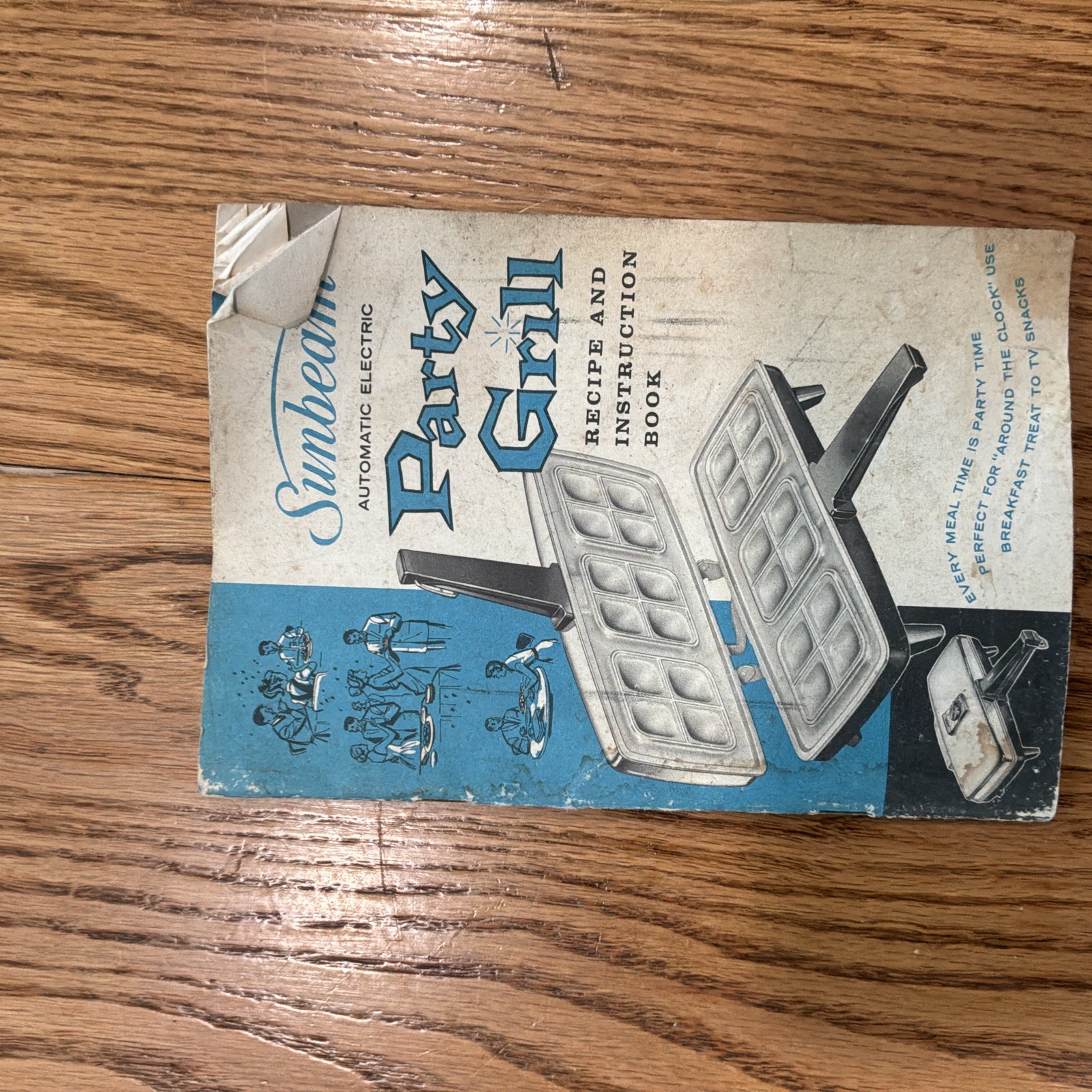 Vintage Sunbeam Party Grill Chrome Sandwich Maker Press Model 870 Tested Working