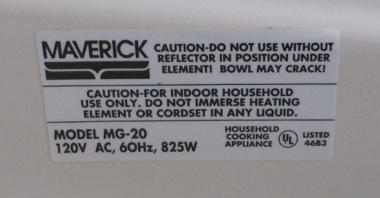 Maverick Indoor Electric Grill MG-20 Ceramic Stoneware Vintage New 9″ X 12″