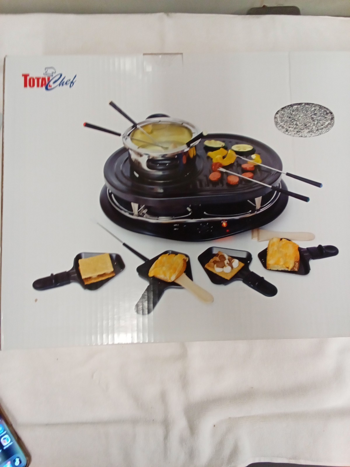 New Total Chef Raclette With Fondue Pot