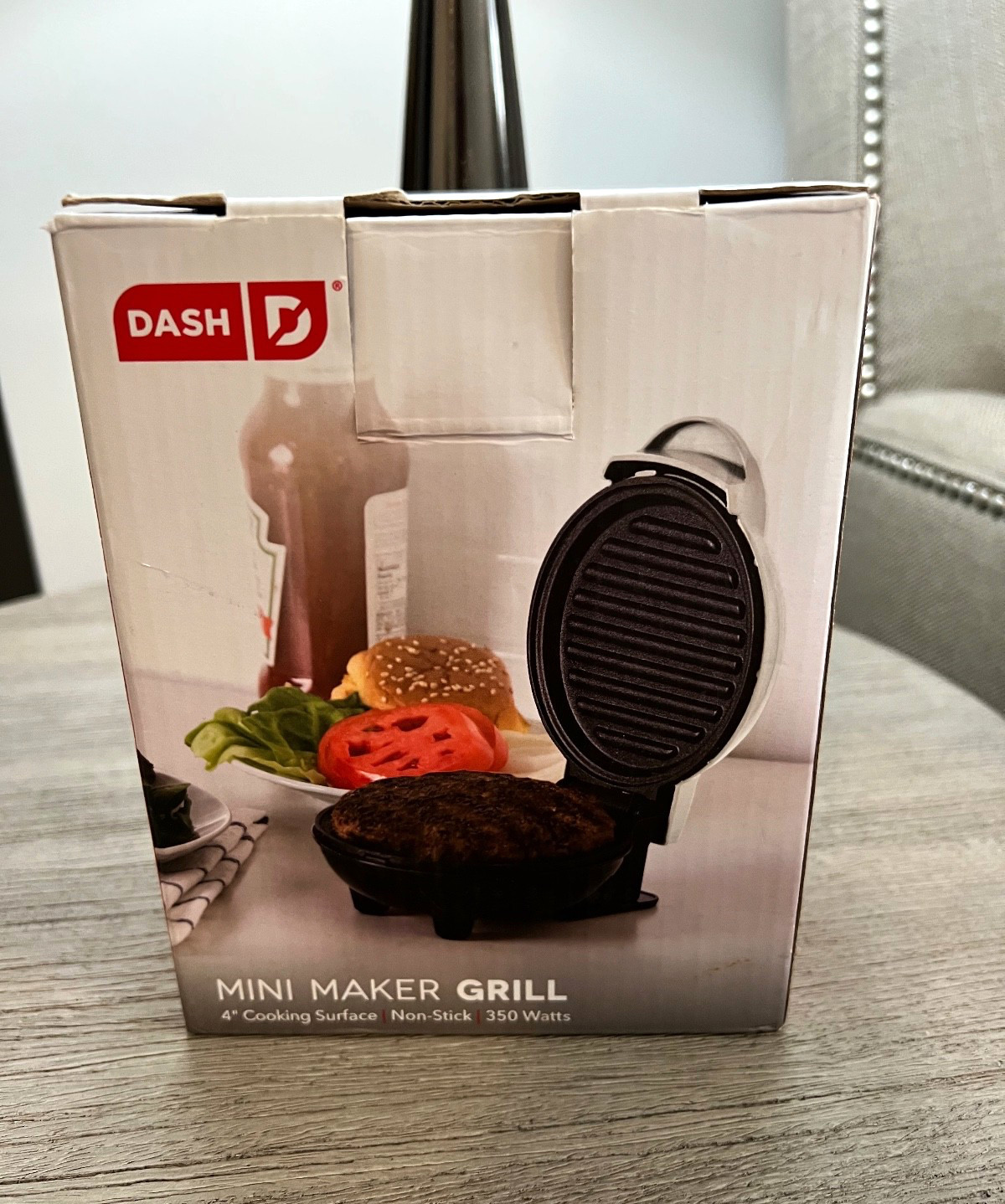Dash Mini Maker Grill White Color Barely Used College Young Adults Apartment EUC