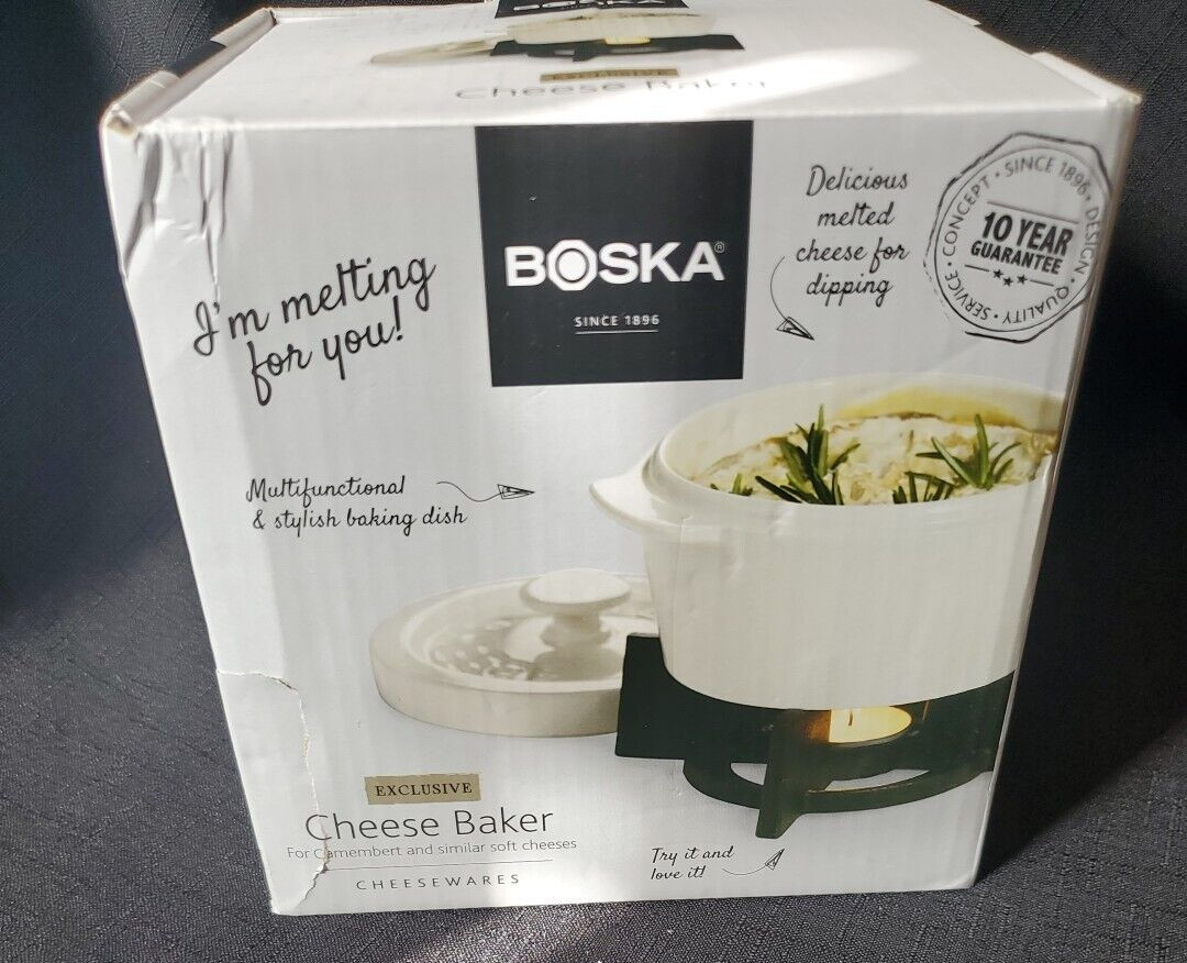 Boska Cheese Baker Oven Safe Dish Keeps Cheese Warm Made In Holland. Brand New